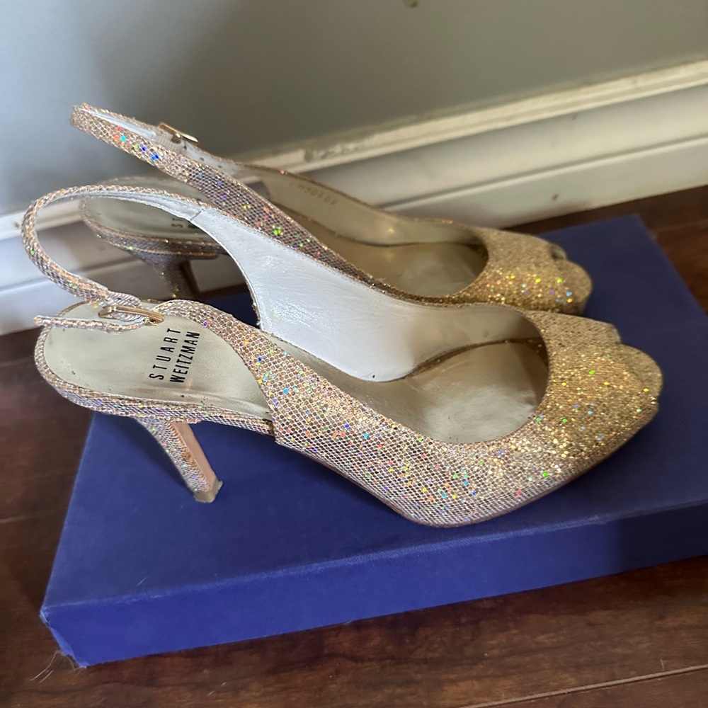 Stuart Weitzman Peep Toe Heels